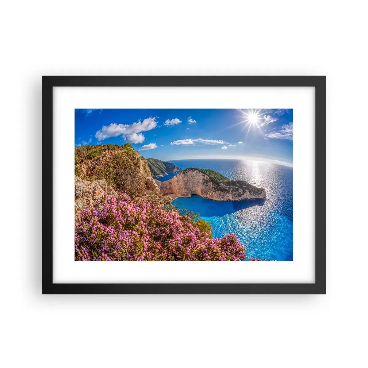 Poster in een zwarte lijst - Mijn geweldige Griekse vakantie - 40x30 cm