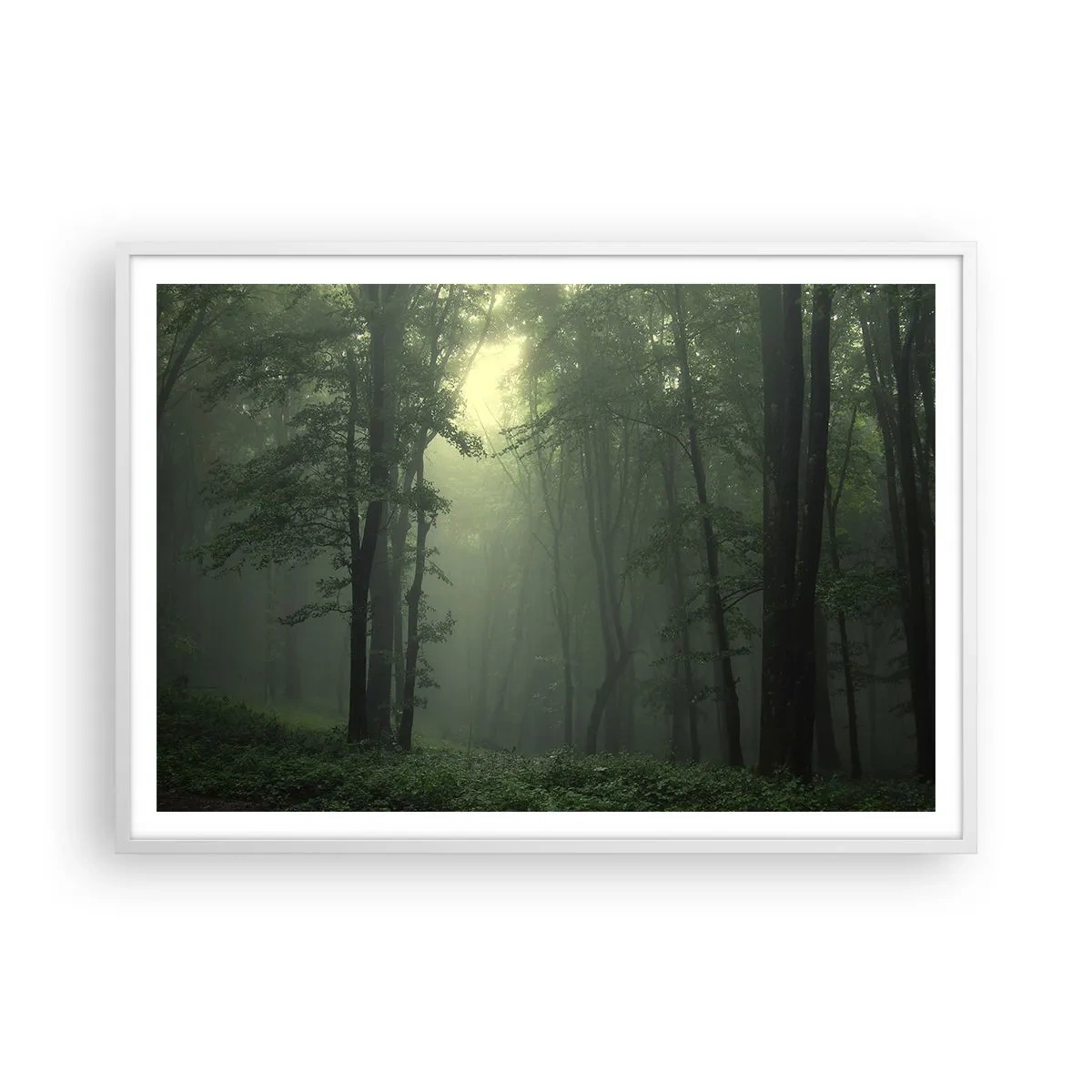 Poster in een witte lijst - Voordat hij wakker wordt - 100x70 cm
