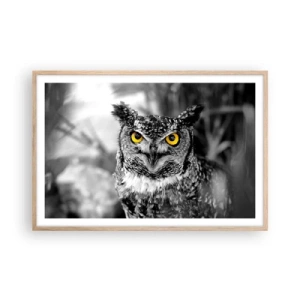 Een poster in een licht eiken lijst - Niets zal zich verbergen - 91x61 cm