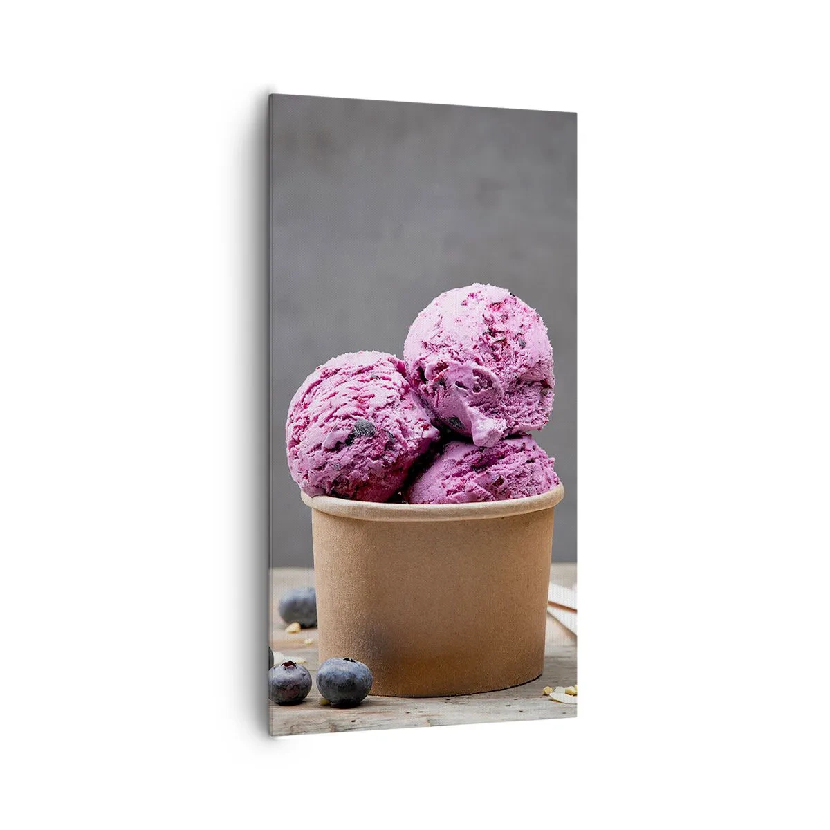 Schilderen op canvas - Zoetheid en kou - 65x120 cm