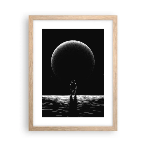 Een poster in een licht eiken lijst - Oog in oog - 30x40 cm