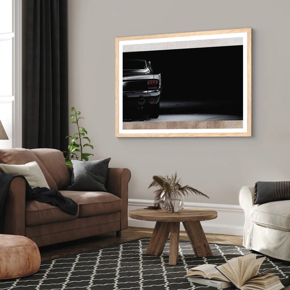 Een poster in een licht eiken lijst - De charme van de klassieker - 70x50 cm