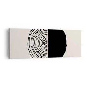 Schilderen op canvas - Half om half - 140x50 cm