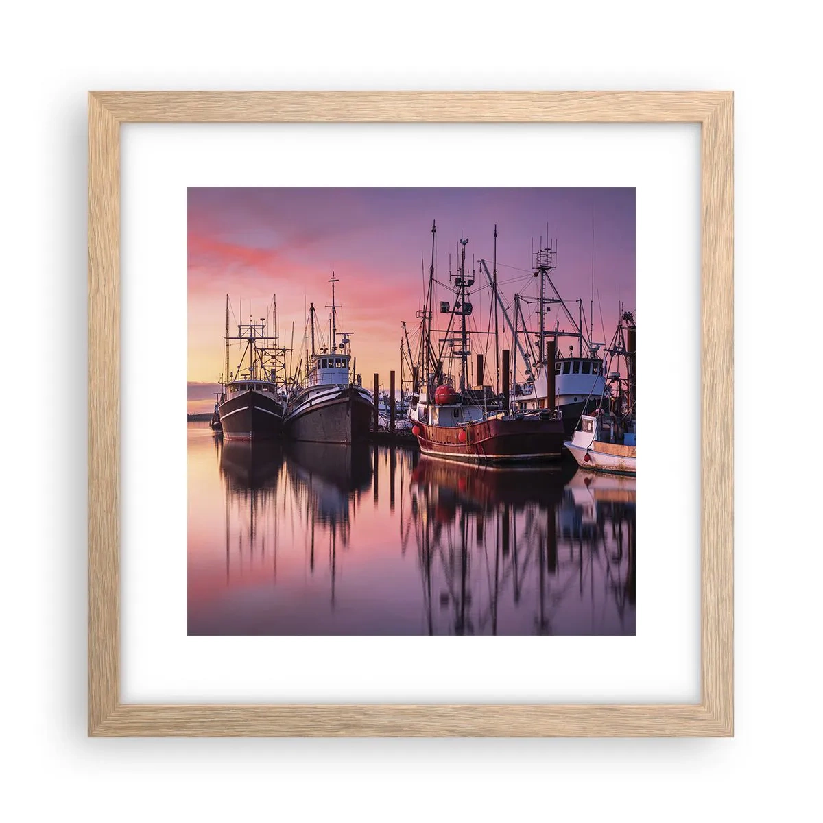 Een poster in een licht eiken lijst - Voor de volgende dag - 30x30 cm