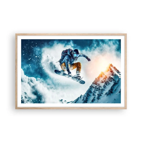 Een poster in een licht eiken lijst - Extreme emoties - 91x61 cm