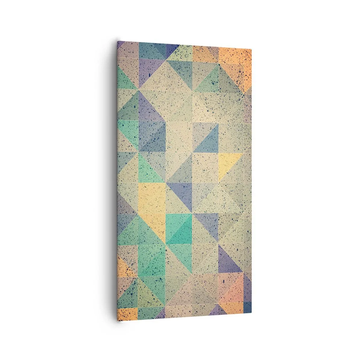 Schilderen op canvas - Republiek van driehoeken - 65x120 cm