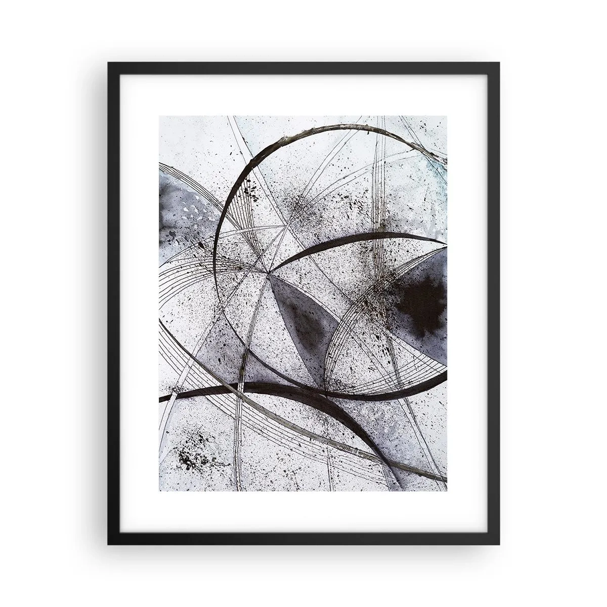Poster in een zwarte lijst - Futuristische fantasie - 40x50 cm