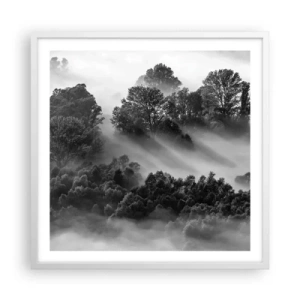 Poster in een witte lijst - Opstaand ​​uit de slaap - 60x60 cm