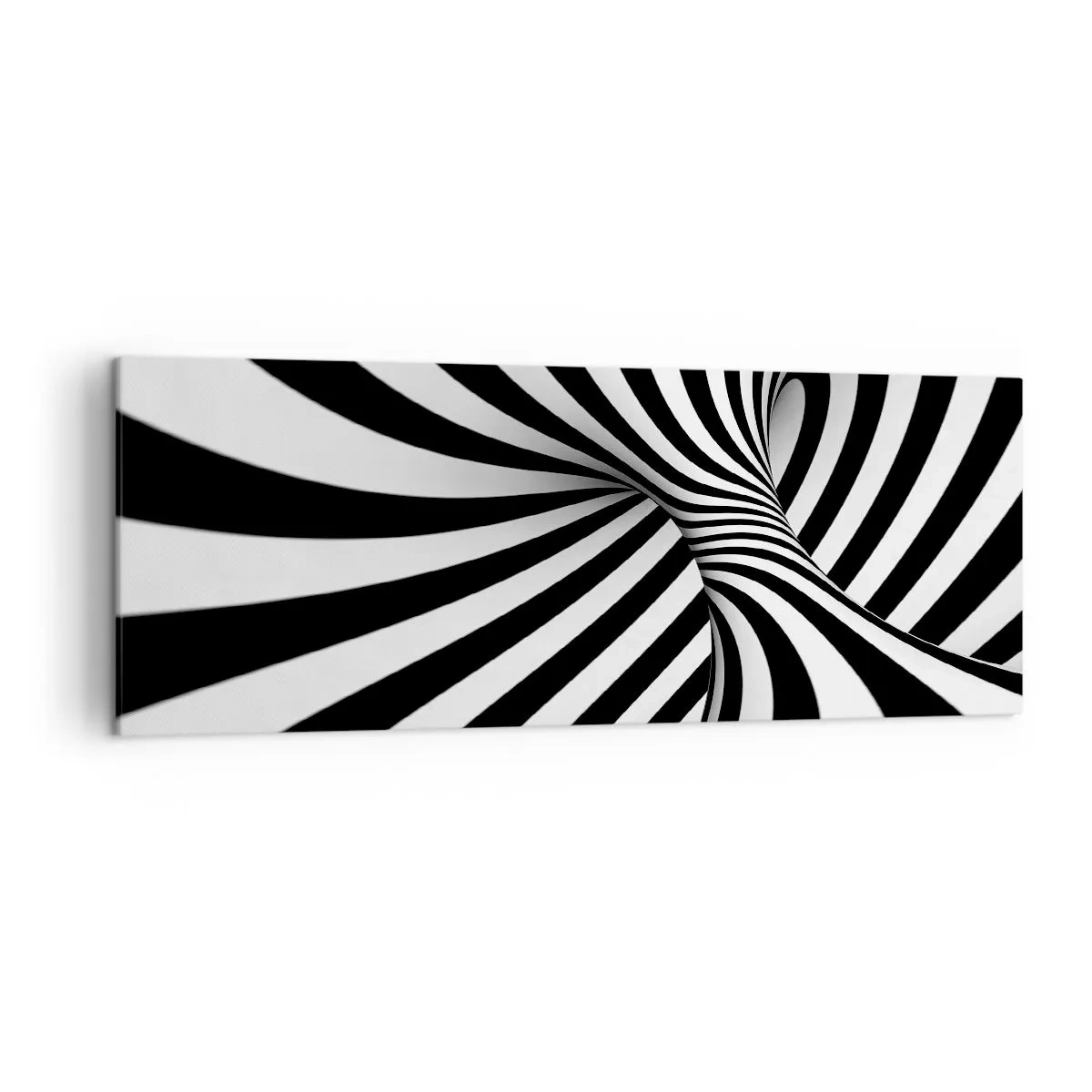 Schilderen op canvas - Compositie: dansende ruimte - 140x50 cm
