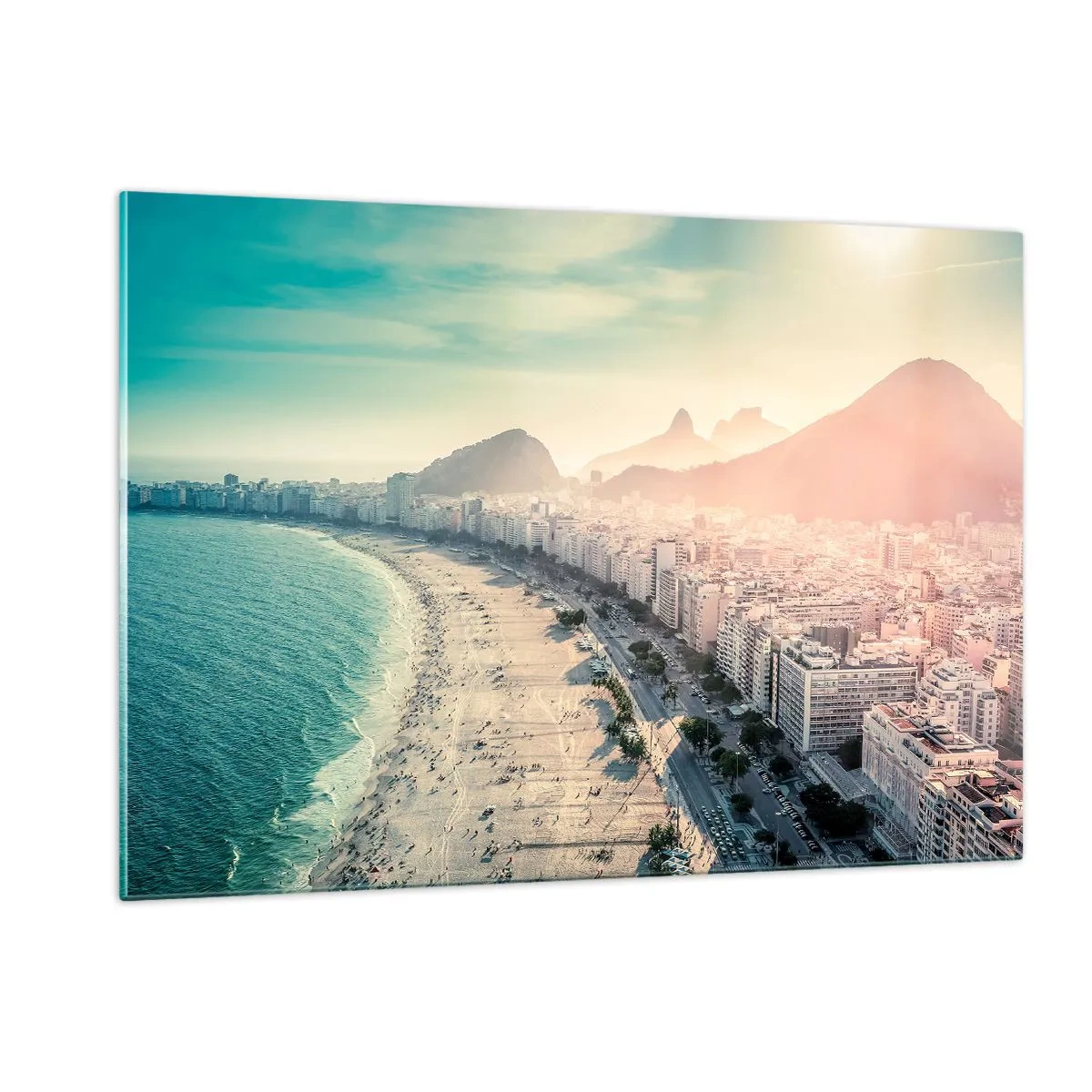 Schilderen op glas - Eeuwige vakantie in Rio - 120x80 cm