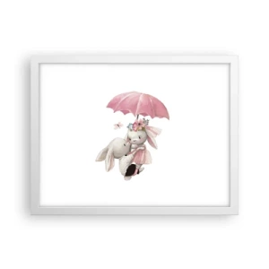 Poster in een witte lijst - Dit is liefde - 40x30 cm