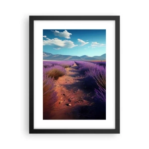 Poster in een zwarte lijst - Geurige velden - 30x40 cm