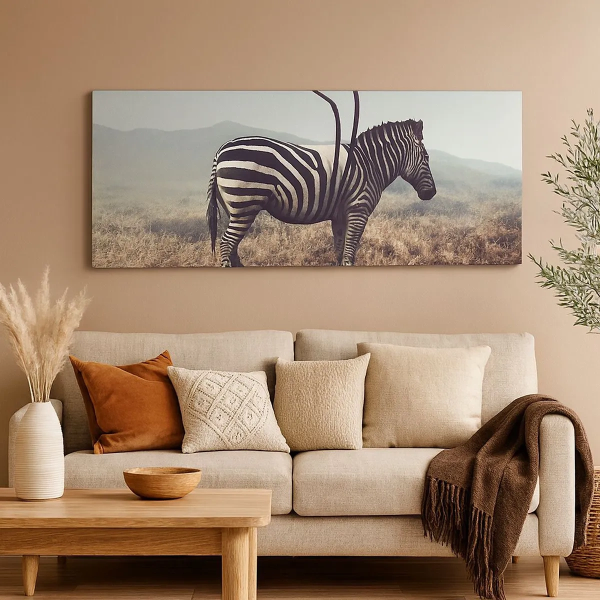 Schilderen op canvas - Aandacht! Gebrek - 100x40 cm