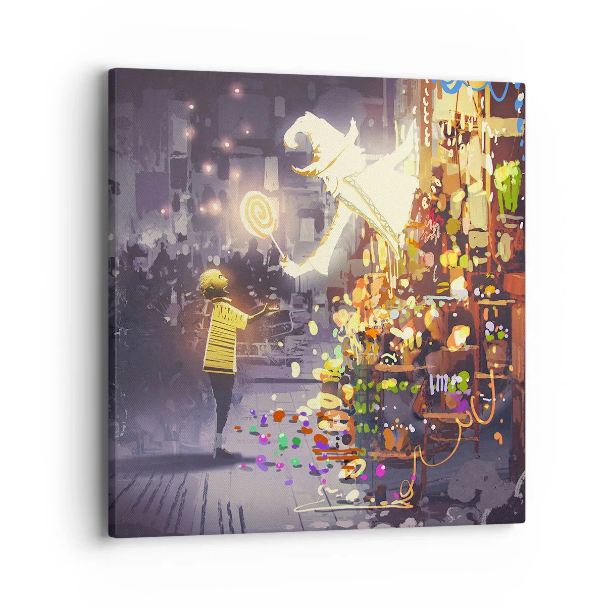 Schilderen op canvas - Tovenarij bestaat wel - 40x40 cm