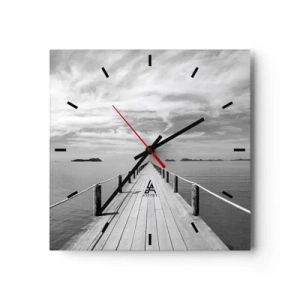 Wandklok - Klok - Of misschien een reis... - 30x30 cm