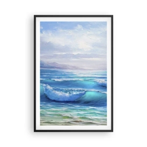 Poster in een zwarte lijst - Het brengt verlichting - 61x91 cm