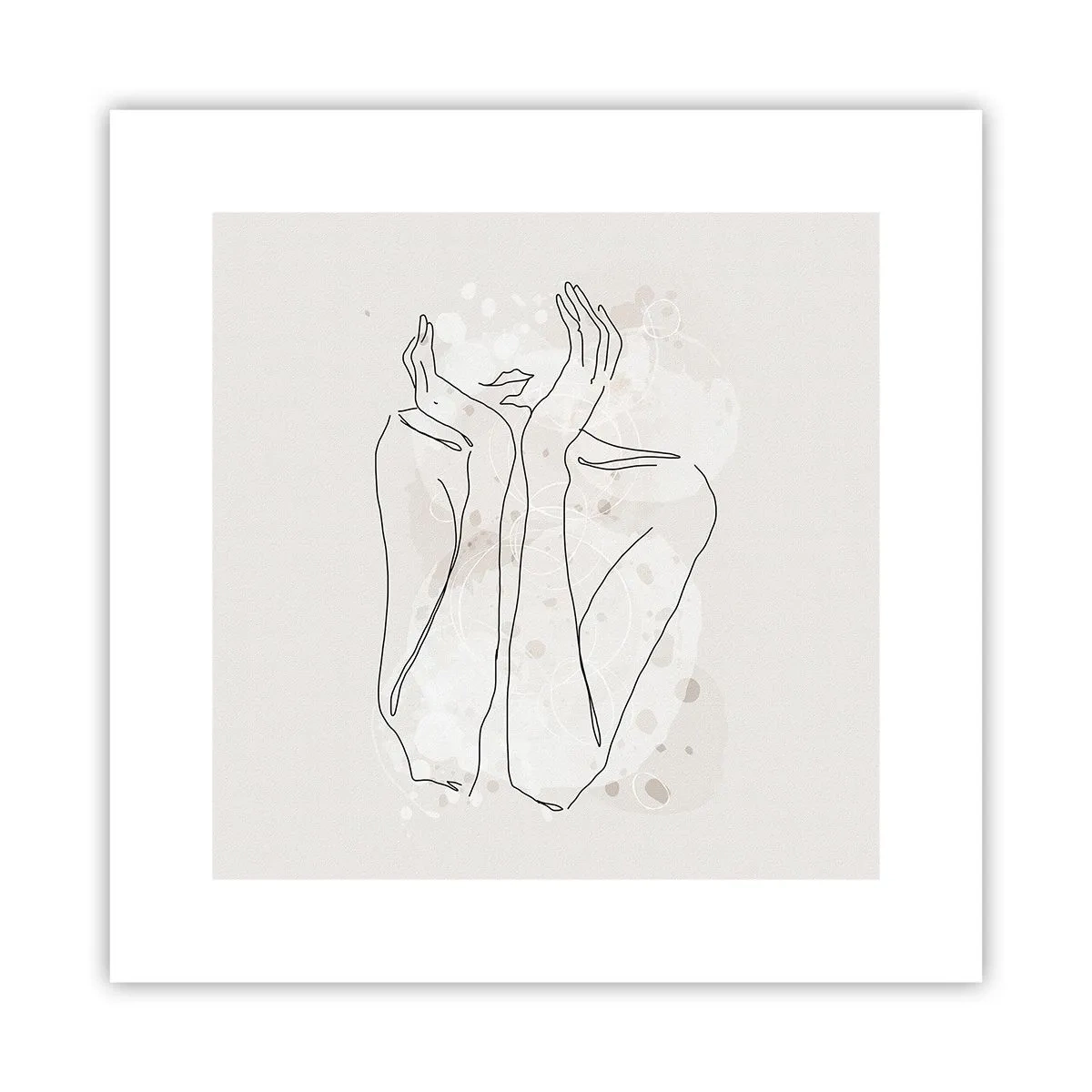 Poster - Een dromerig moment - 30x30 cm