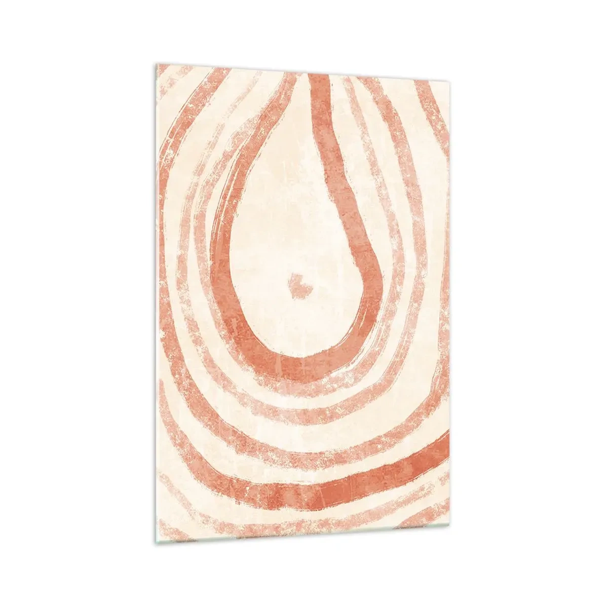 Schilderen op glas - Koraalcirkels – compositie - 70x100 cm