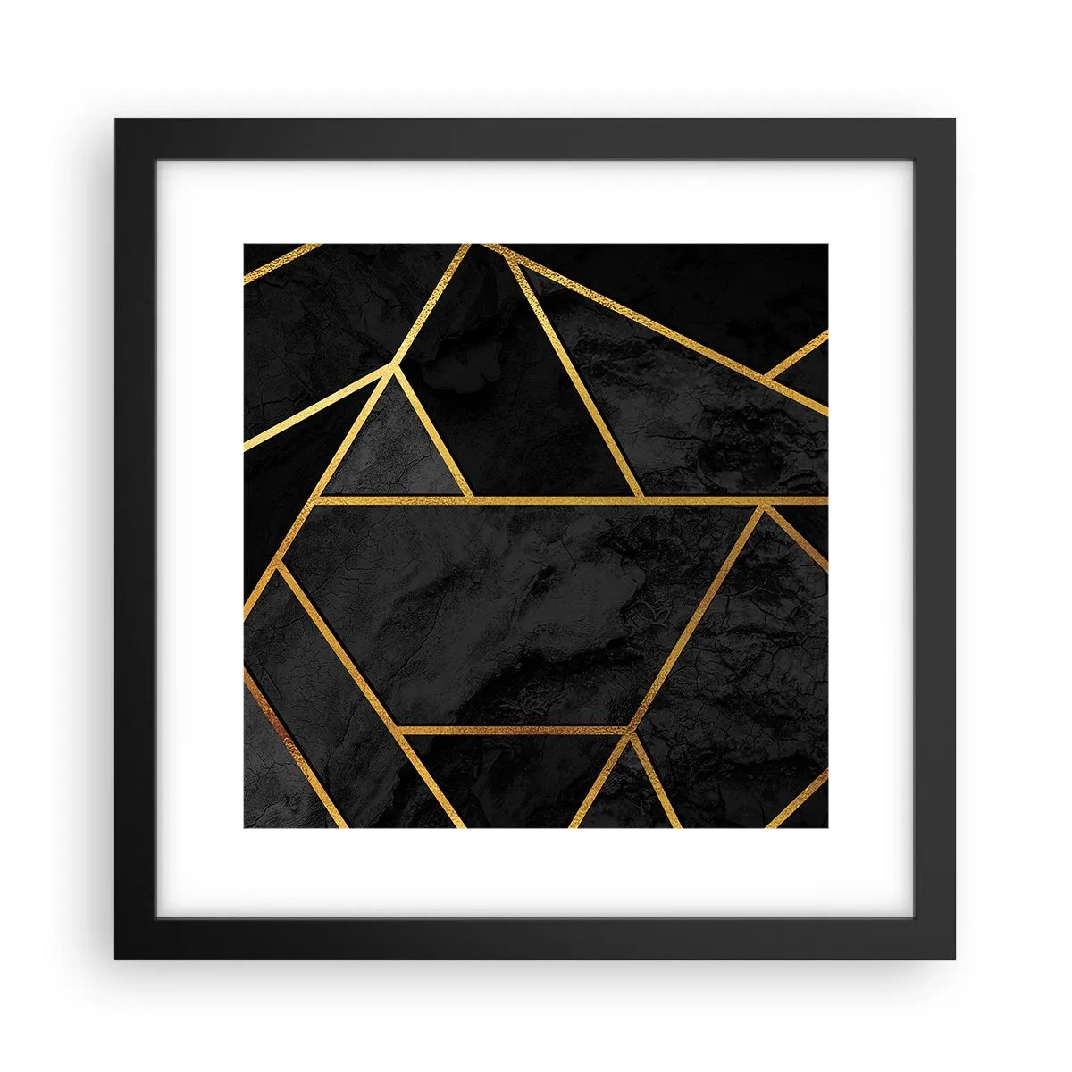 Poster in een zwarte lijst - Duisternis en glans - 30x30 cm