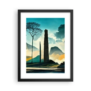 Poster in een zwarte lijst - Nog hoger en hoger - 30x40 cm