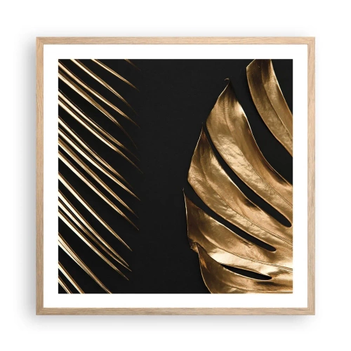 Een poster in een licht eiken lijst - Anders en net zo duur - 60x60 cm