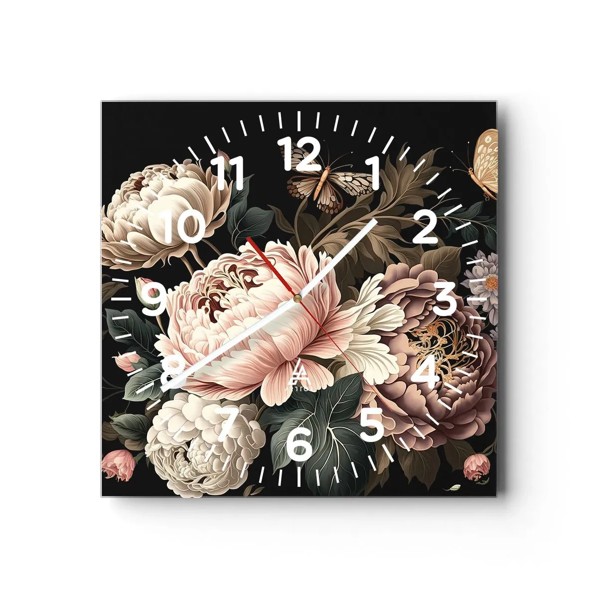 Wandklok - Klok - In barokstijl - 30x30 cm