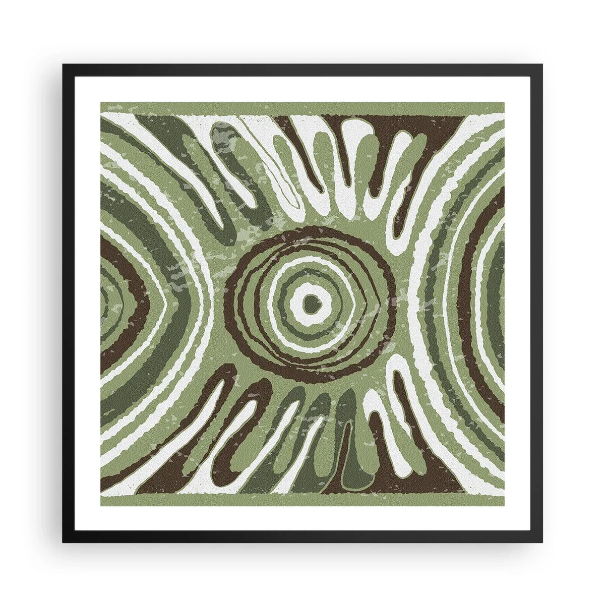 Poster in een zwarte lijst - Een explosie van emoties - 60x60 cm