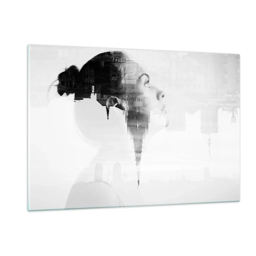 Schilderen op glas - Aan beide zijden van het glas - 120x80 cm