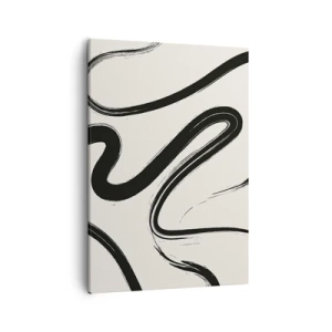 Schilderen op canvas - Zwart-wit eigenzinnigheid - 50x70 cm