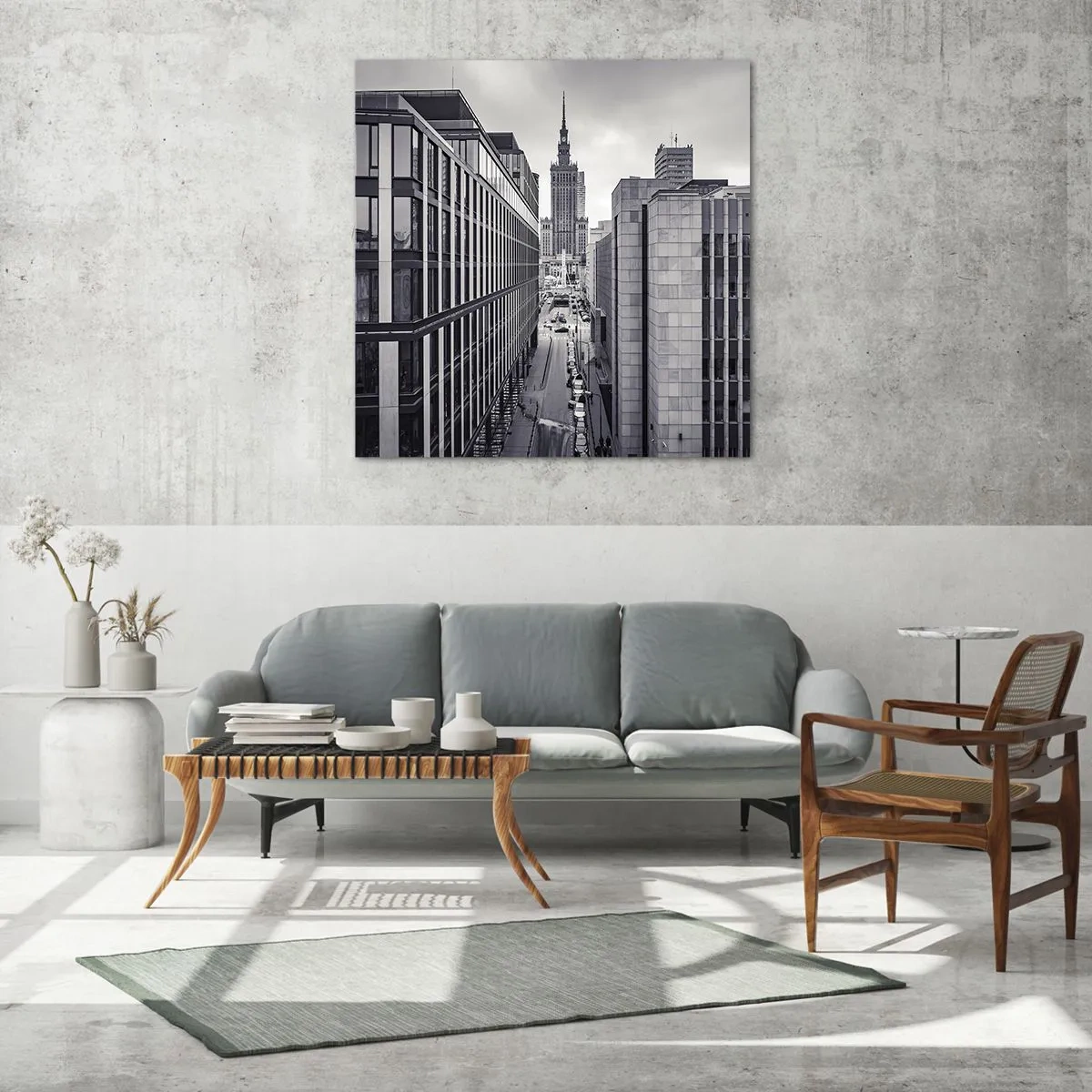 Schilderen op glas - Warschau vallei - 70x70 cm