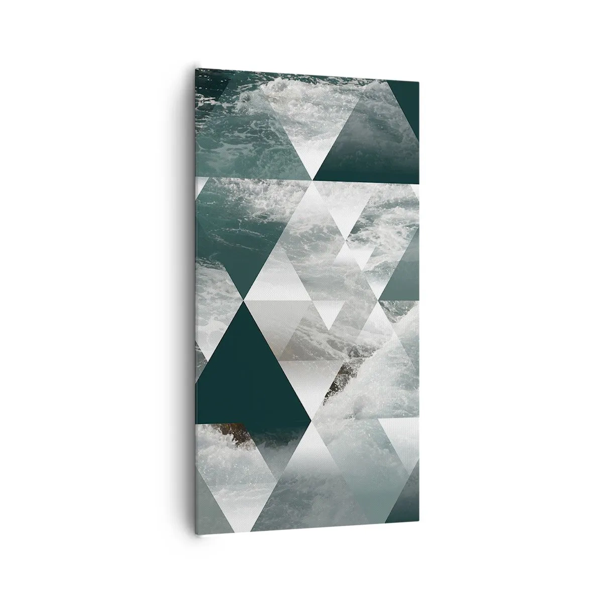 Schilderen op canvas - Kristal perspectief - 65x120 cm