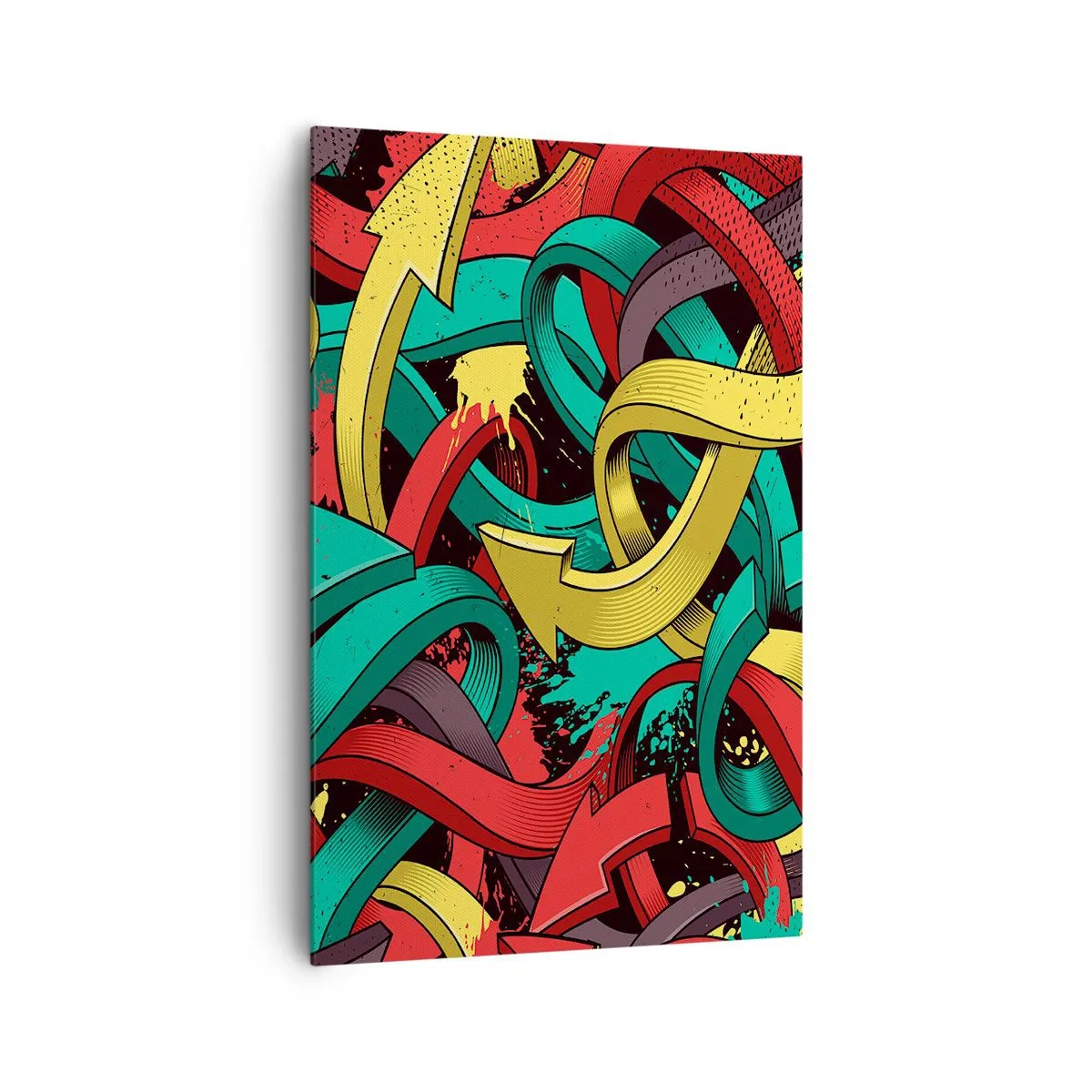 Schilderen op canvas - Welke weg naar het doel? - 80x120 cm