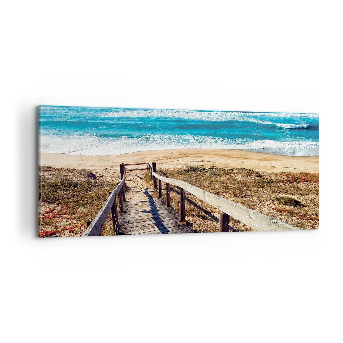 Schilderen op canvas - Loop maar! - 120x50 cm