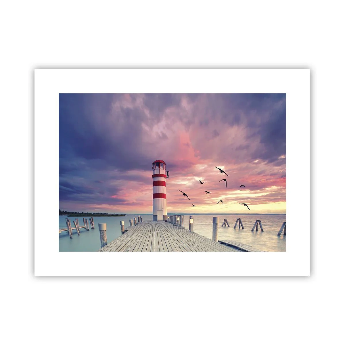 Poster - Het is tijd naar de haven te gaan - 40x30 cm