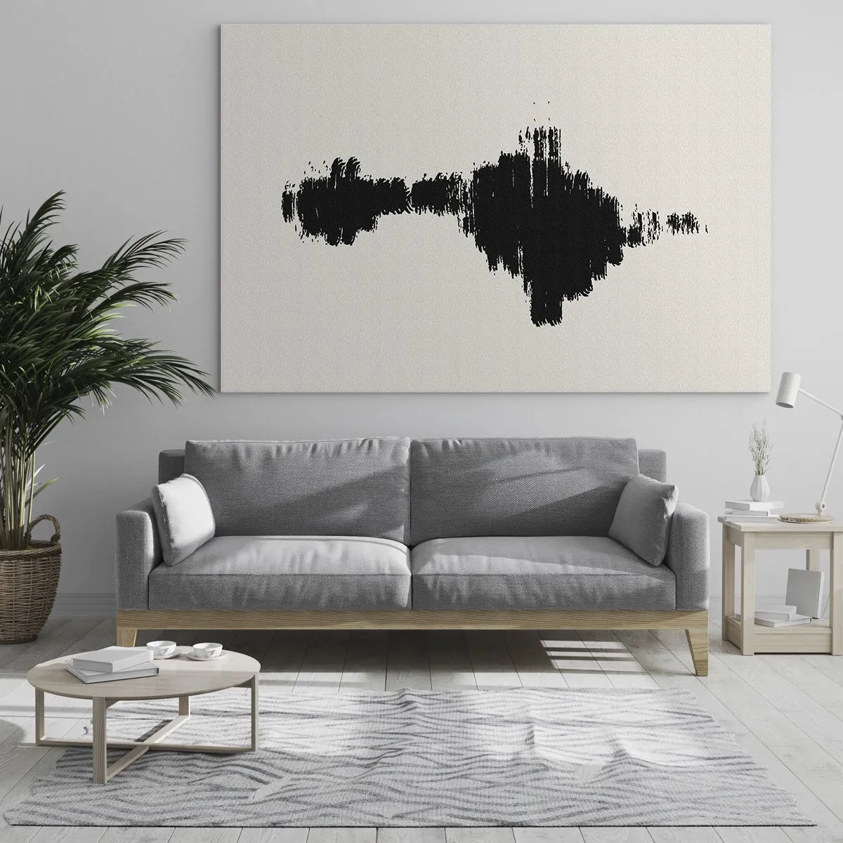 Schilderen op glas - Trillingen van verbeelding - 120x80 cm