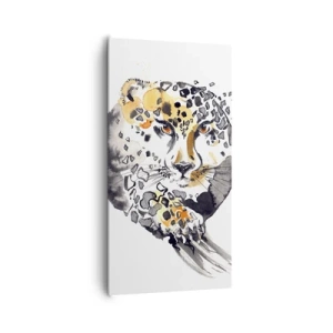 Schilderen op canvas - Roofzuchtige schoonheid - 65x120 cm