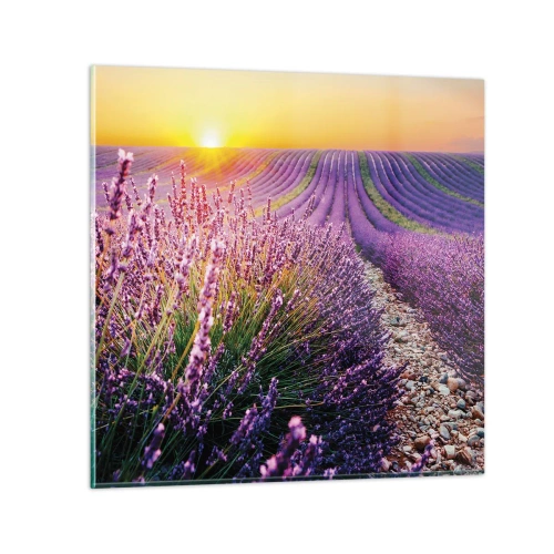 Schilderen op glas - Geurige korenvelden - 30x30 cm