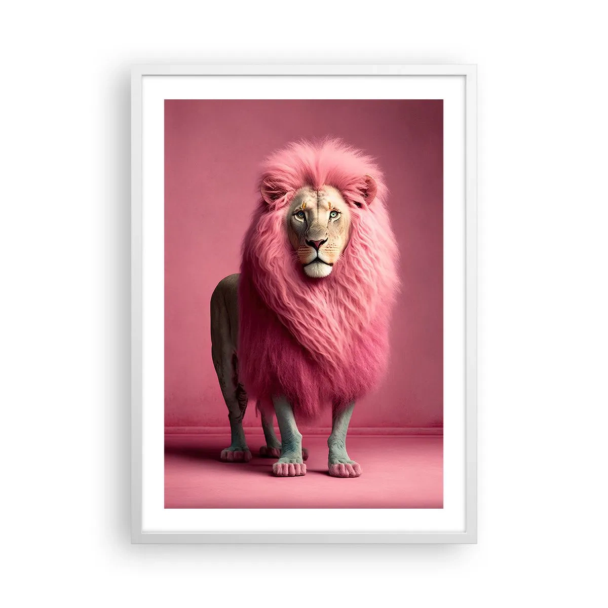 Poster in een witte lijst - En je bent niet meer bang - 50x70 cm