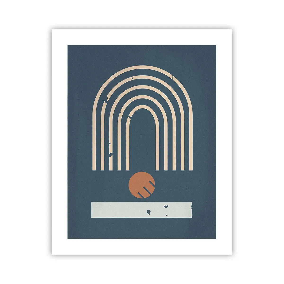 Poster - Geometrie op de granaatappel - 40x50 cm