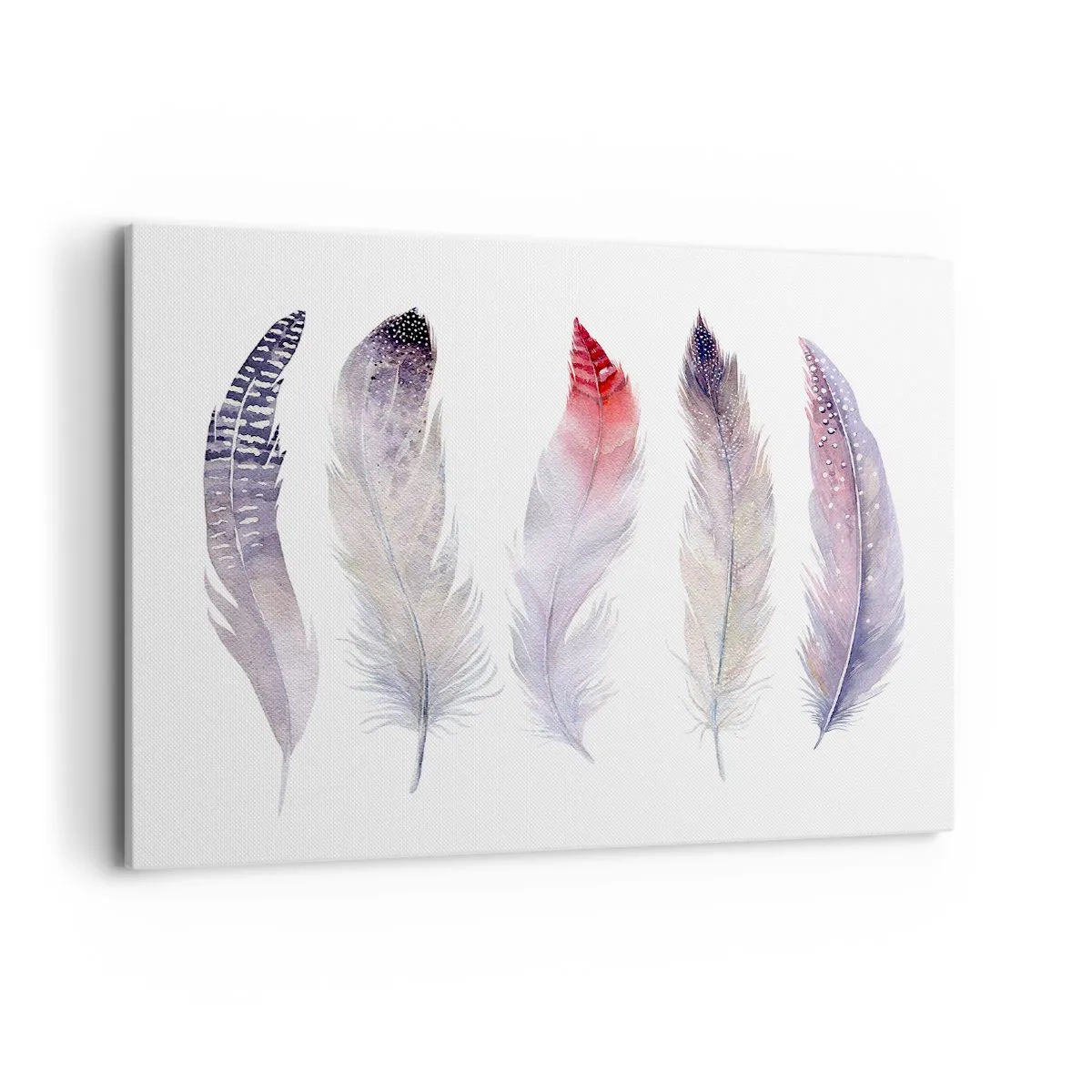 Schilderen op canvas - Delicaat als veelkleurige mist - 100x70 cm