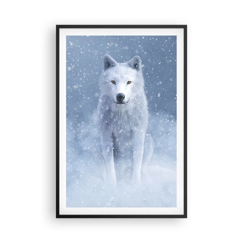 Poster in een zwarte lijst - In winterse sferen - 61x91 cm