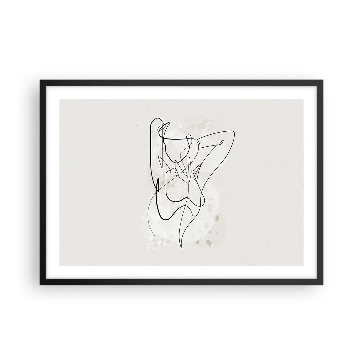 Poster in een zwarte lijst - De kunst van het verleiden - 70x50 cm