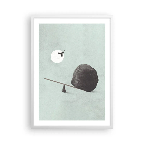 Poster in een witte lijst - Vervulde dromen - 50x70 cm