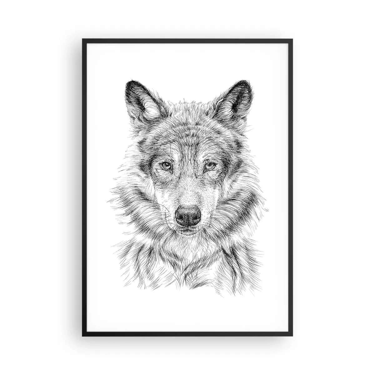 Poster in een zwarte lijst - Een geboren leider - 70x100 cm