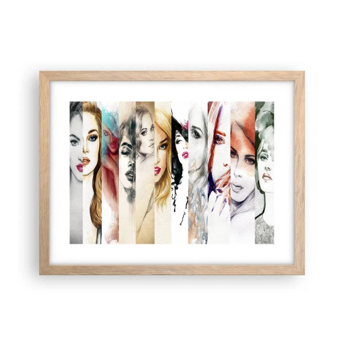 Een poster in een licht eiken lijst - En jij bent het altijd - 40x30 cm