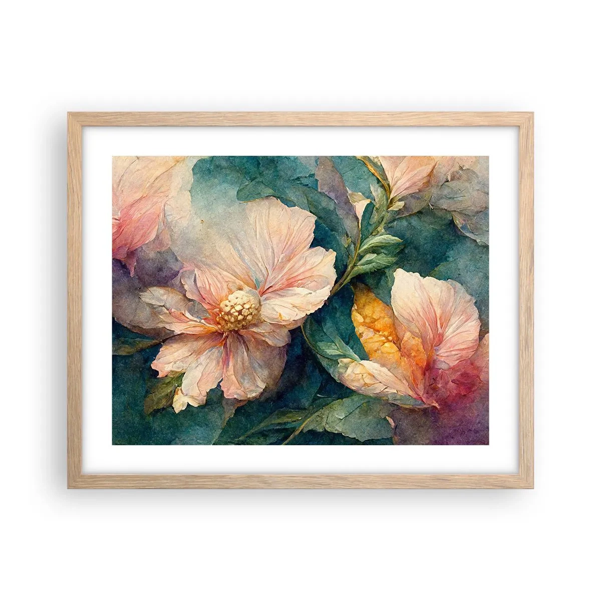 Een poster in een licht eiken lijst - Gewoon subtiliteit - 50x40 cm