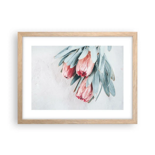 Een poster in een licht eiken lijst - Schaamt zich voor hun eigen schoonheid - 40x30 cm