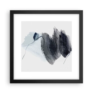 Poster in een zwarte lijst - Intensiteit en beweging - 30x30 cm