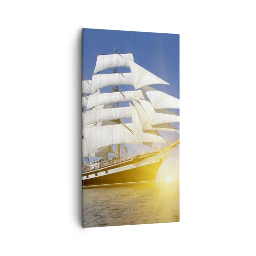 Schilderen op canvas - Hun tijd gaat nooit voorbij - 55x100 cm