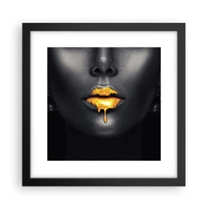 Poster in een zwarte lijst - Goldmouth - 30x30 cm